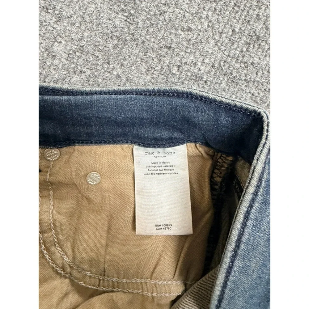 Rag & Bone Cate Mid-Rise Ankle Skinny Jeans Dark Wash Comfort Stretch Size 28